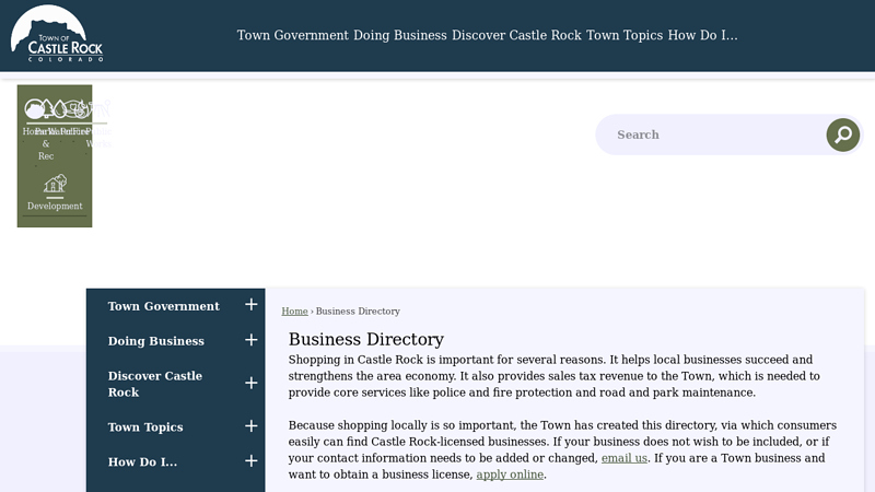 Business Directory auto parts castle rock