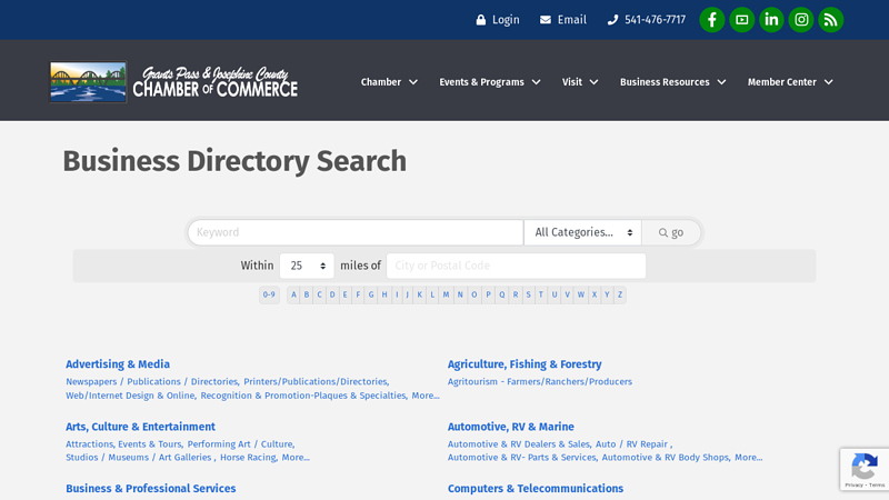 Business Directory Search auto parts grants pass oregon