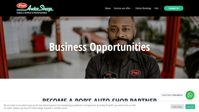 Business Opportunities pops auto parts