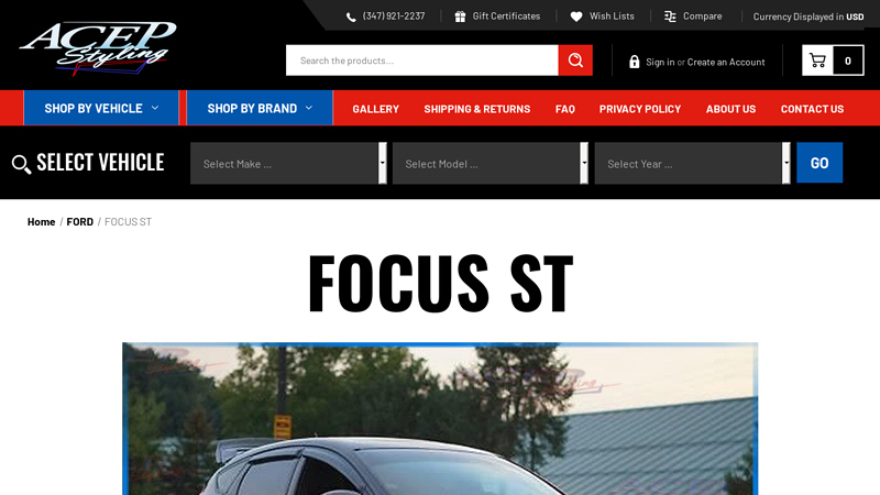 Buy Focus ST Parts and Accessories Online for Ford Cars ford focus st custom parts