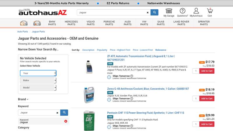 Buy Genuine Jaguar Auto Parts Online jaguar auto parts online