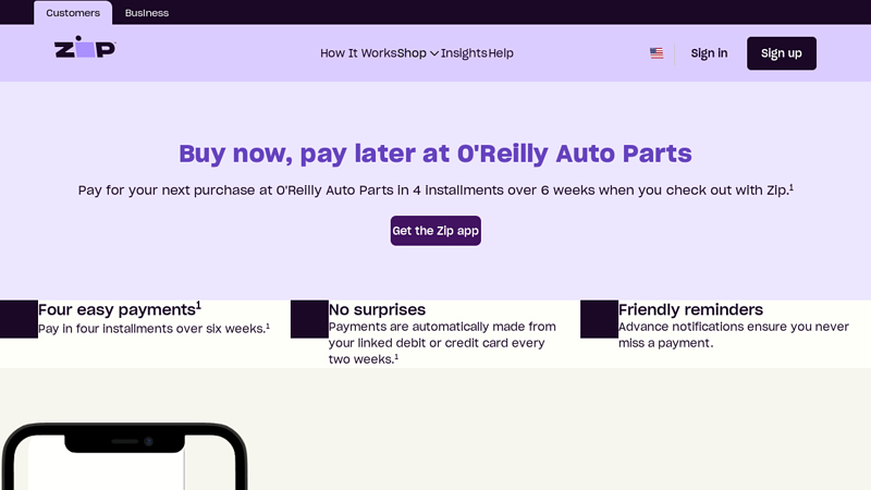 Buy Now, Pay Later at O'Reilly Auto Parts: Split Payments in 4 o'reilly auto parts buy now pay later