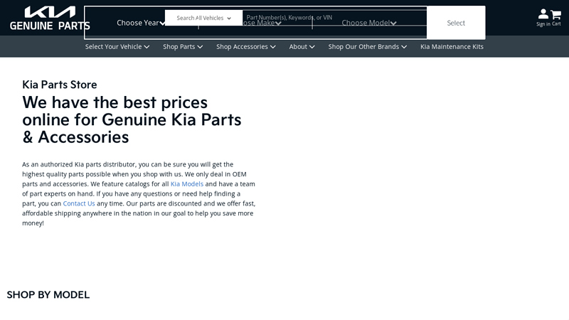 Buy OEM Kia Parts Online kia auto parts store