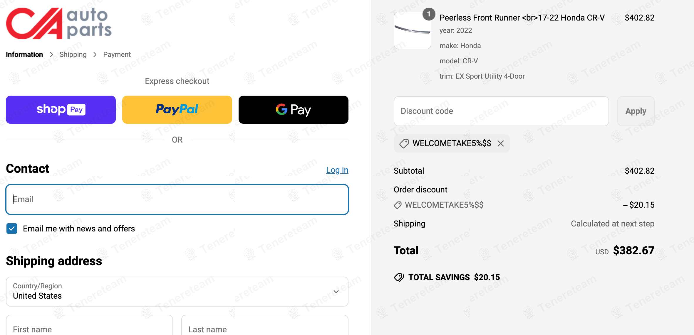 Ca Auto Parts Discount Code guide