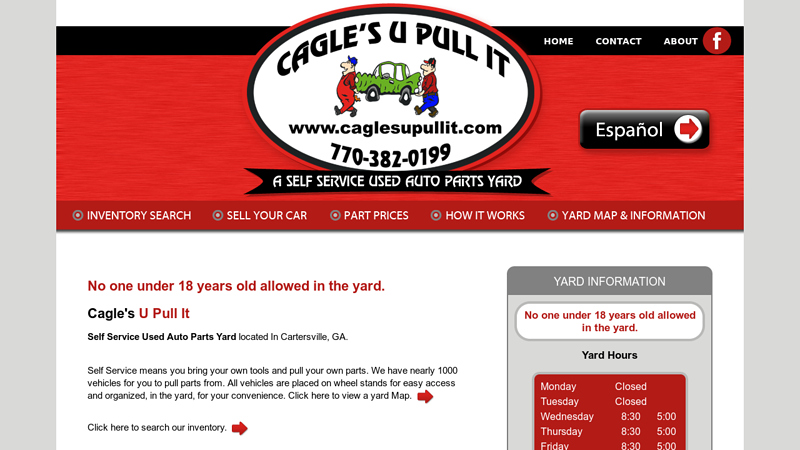 Cagle's U Pull It used auto parts in georgia