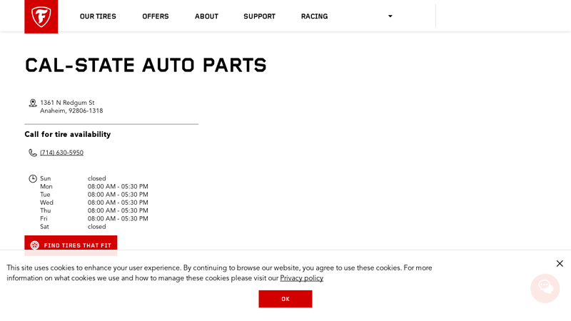 Cal cal state auto parts inc