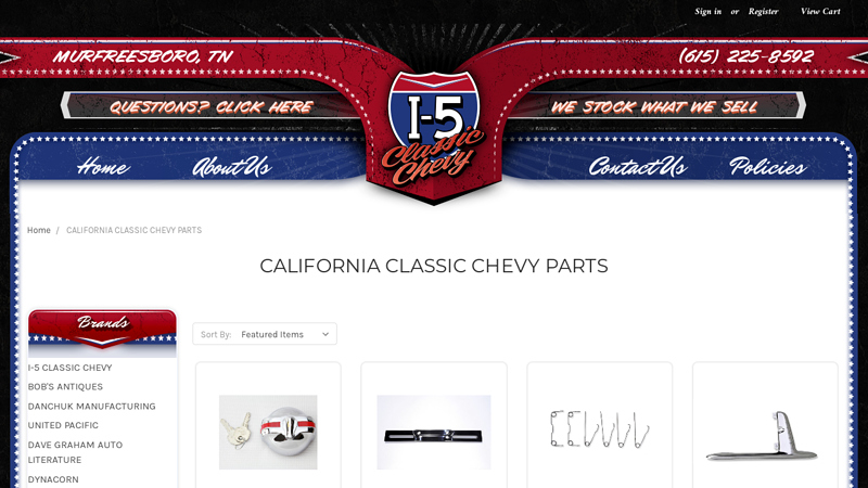 CALIFORNIA CLASSIC CHEVY PARTS Products classic chevy car parts