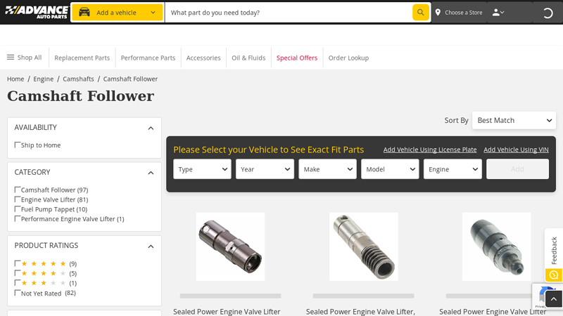 Camshaft Follower advance auto parts new caney