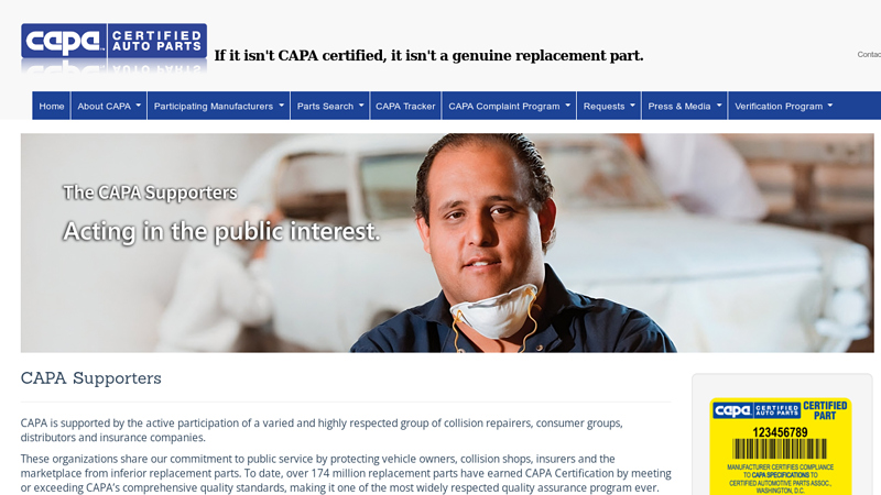 CapaSupporters allstate auto parts