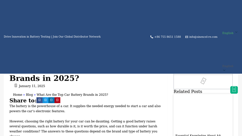 Car Battery Brands for 2025 auto parts battery