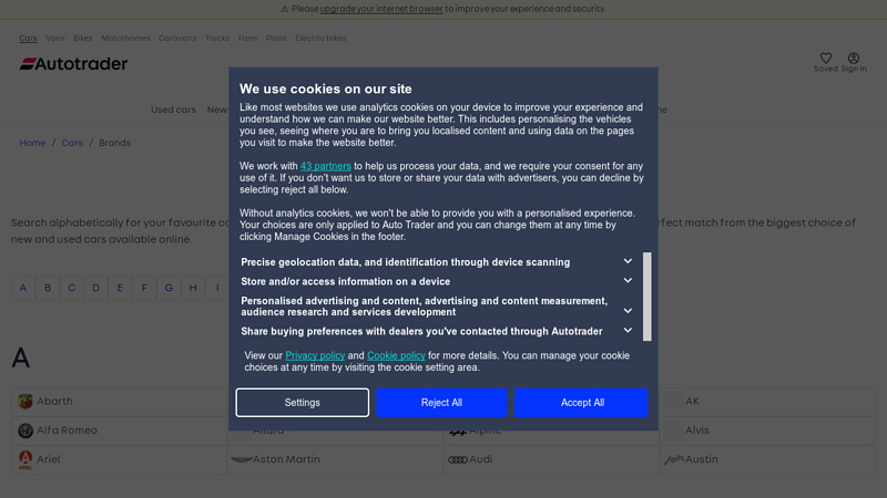 Car Brands part exchange car