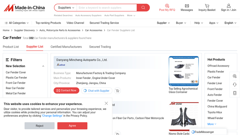 Car Fender Manufacturers, Suppliers & Factory Directory on Made ... fender auto parts