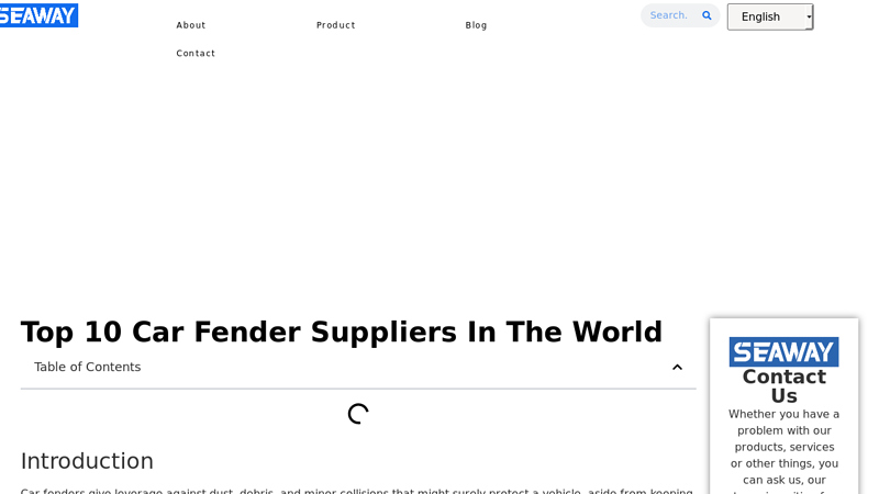 Car Fender Suppliers in the World fender car part