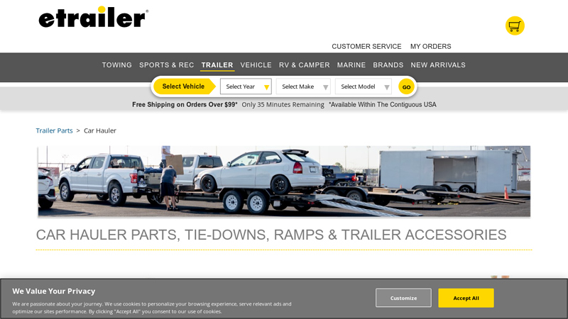 Car Hauler Parts, Tie car hauler parts