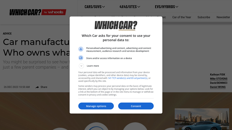 Car manufacturer family tree: Who owns what? flagship auto parts