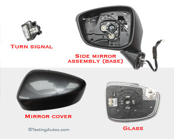Car Mirror Parts guide