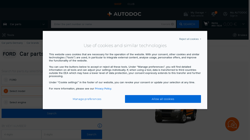 Car parts FORD MAVERICK models maverick auto parts