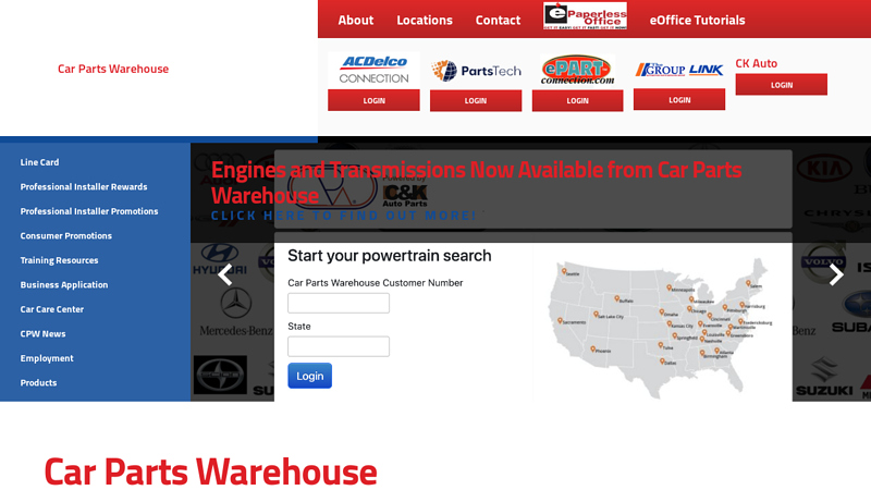 Car Parts Warehouse car parts for sale