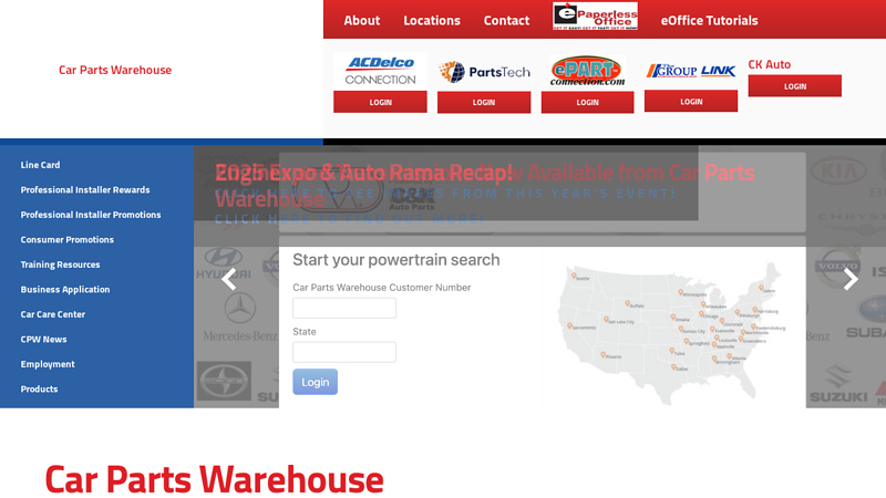 Car Parts Warehouse where to sell auto parts