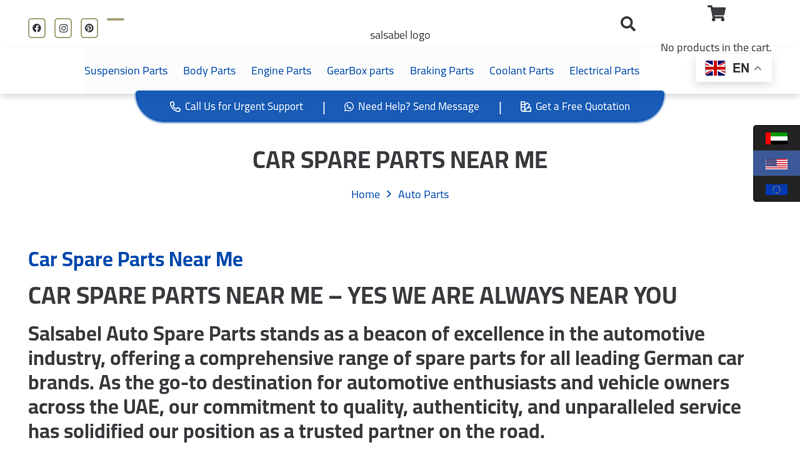 Car Spare Parts Near Me sal's auto parts