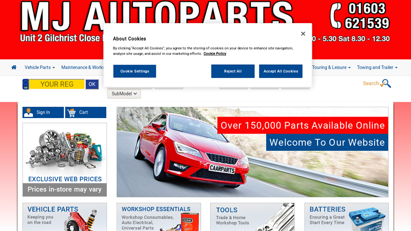 Car Spares: Car Parts GILCHREST CLOSE m&j auto parts