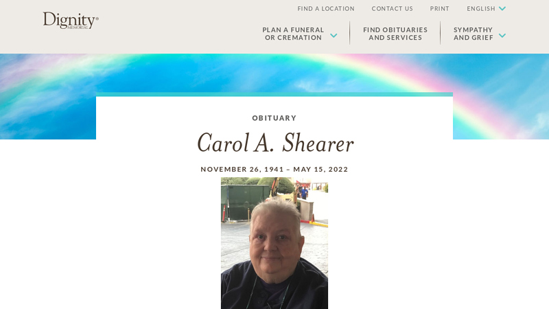 Carol Shearer Obituary penny pincher auto parts arizona