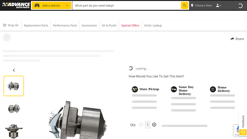 Carquest Premium Engine Water Pump advance auto parts bluewell wv