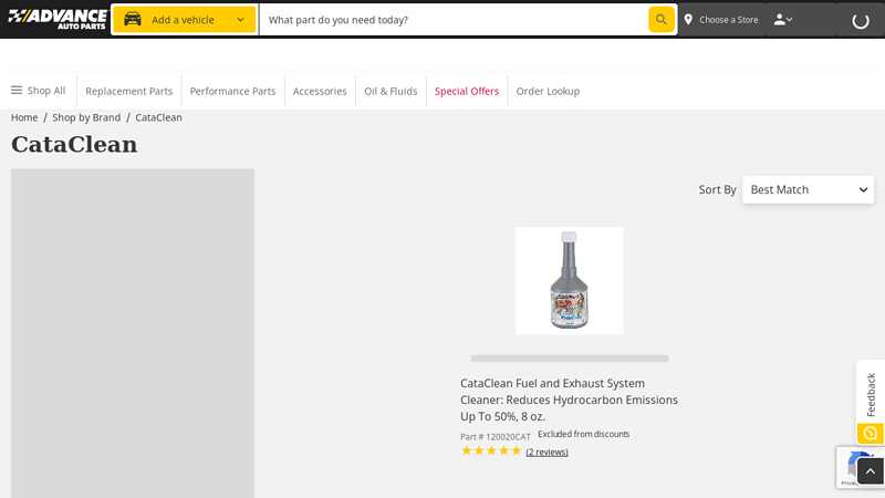 CataClean cataclean advance auto parts