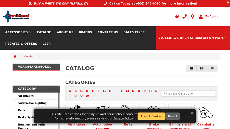 Catalog car parts billings mt