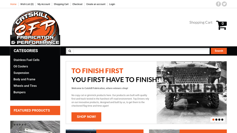 Catskill Fabrication and Performance derby car parts