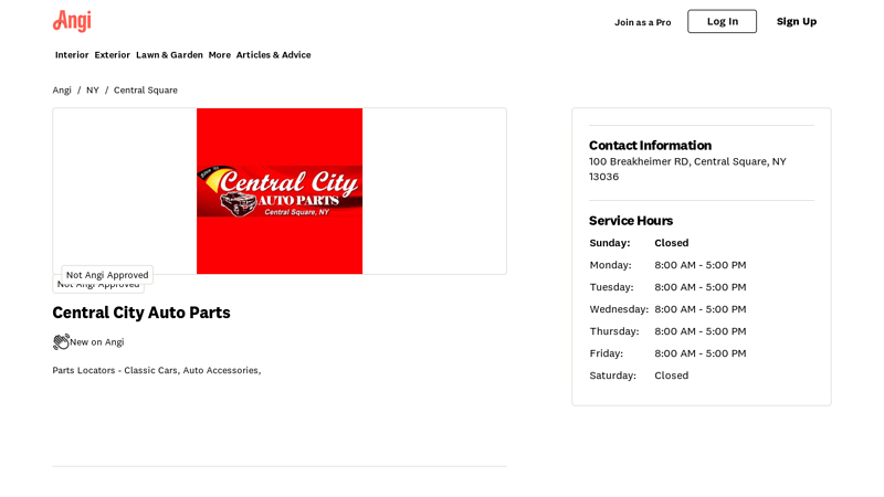 Central City Auto Parts Reviews - Central Square, NY central city auto parts