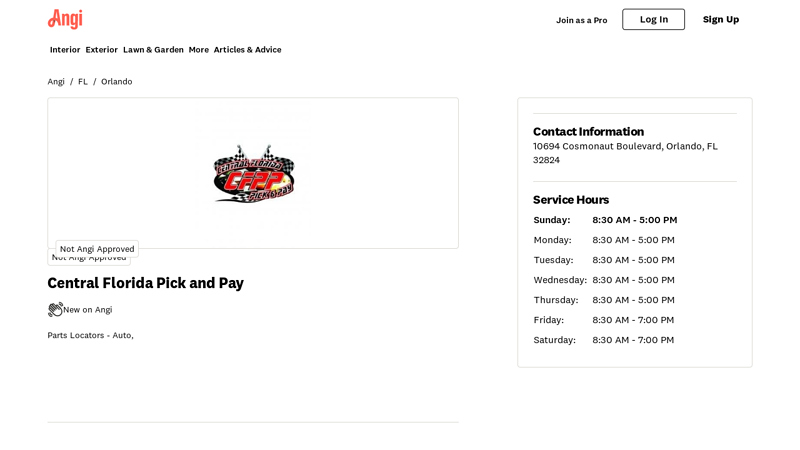 Central Florida Pick and Pay Reviews central florida pick and pay car parts