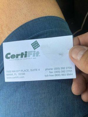 Certificate Auto Parts guide