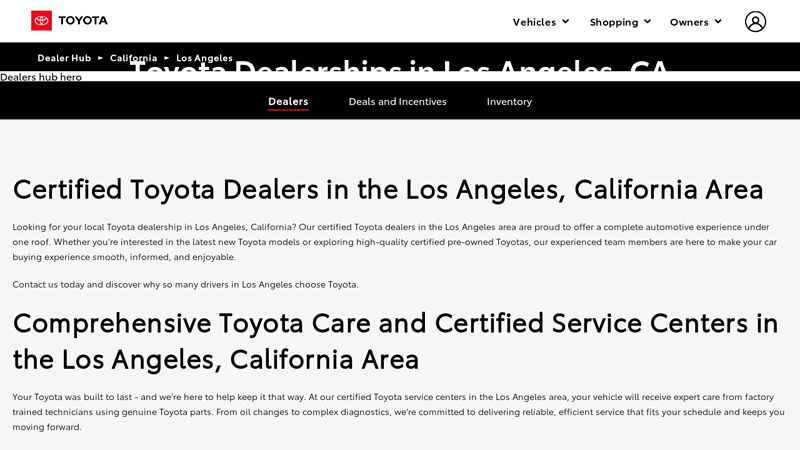 Certified Toyota Dealers in Los Angeles, CA hamer toyota mission hills parts