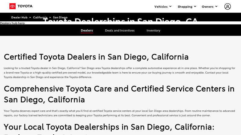 Certified Toyota Dealers in San Diego, CA toyota parts san diego