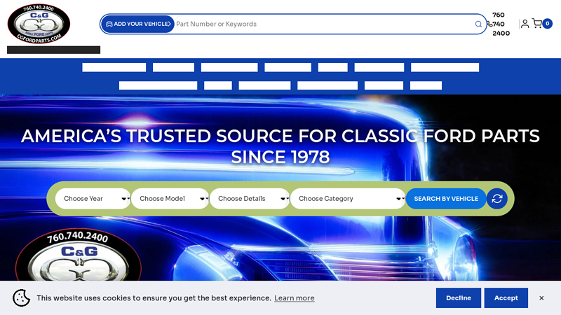 C&G Ford Parts classic ford truck parts