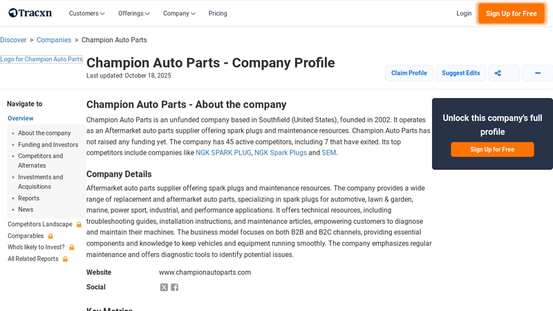 Champion Auto Parts champion auto parts