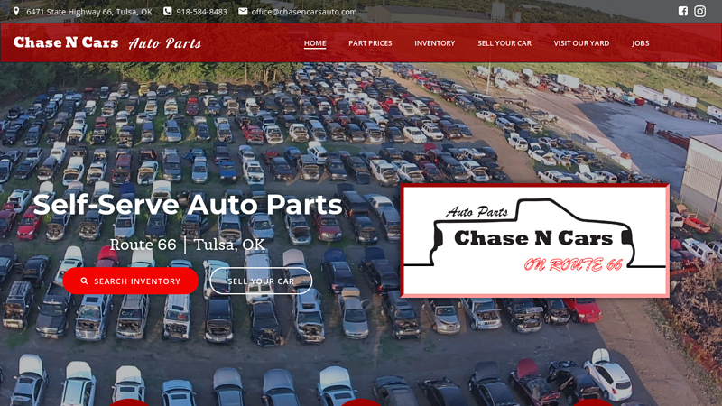 Chase N Cars Auto Parts used car parts oklahoma