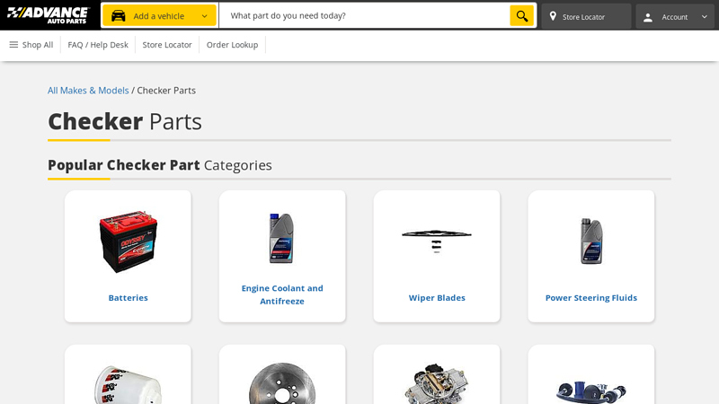 Checker Parts Catalog checker auto parts near me
