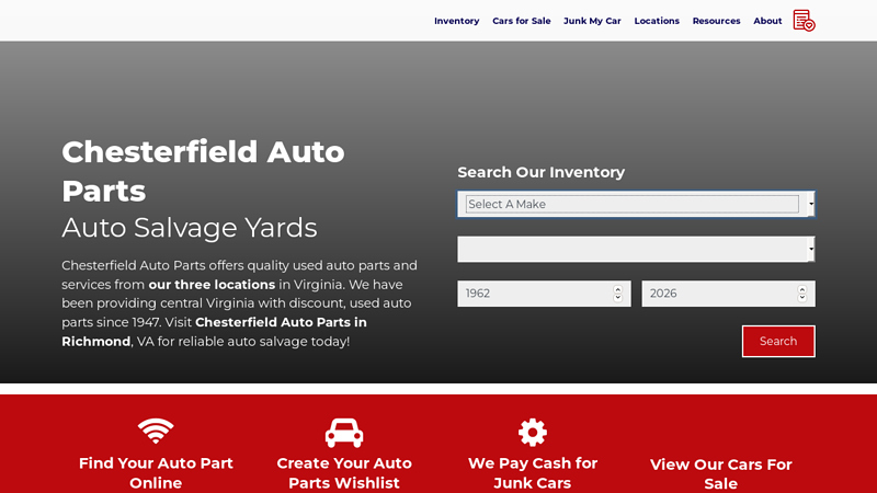 Chesterfield Auto Parts car parts richmond va