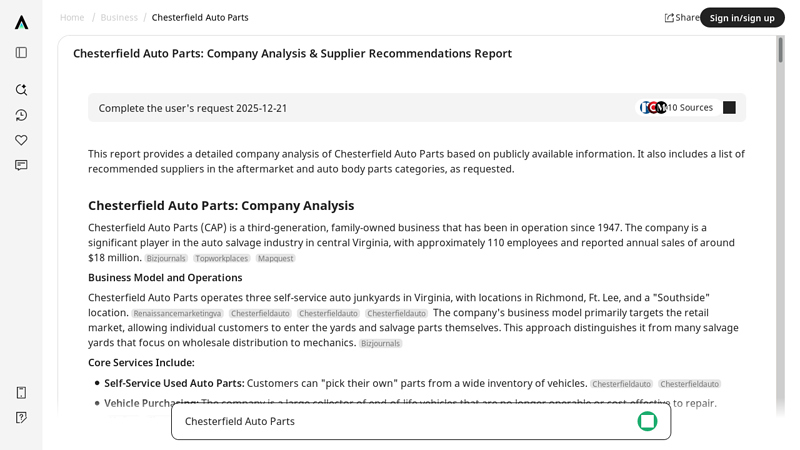 Chesterfield Auto Parts: Analysis & Supplier Insights chesterfield auto parts inventory