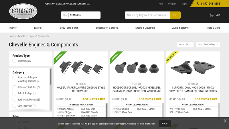Chevelle Engines & Components @ RESTOPARTS.com 1970 chevelle car parts