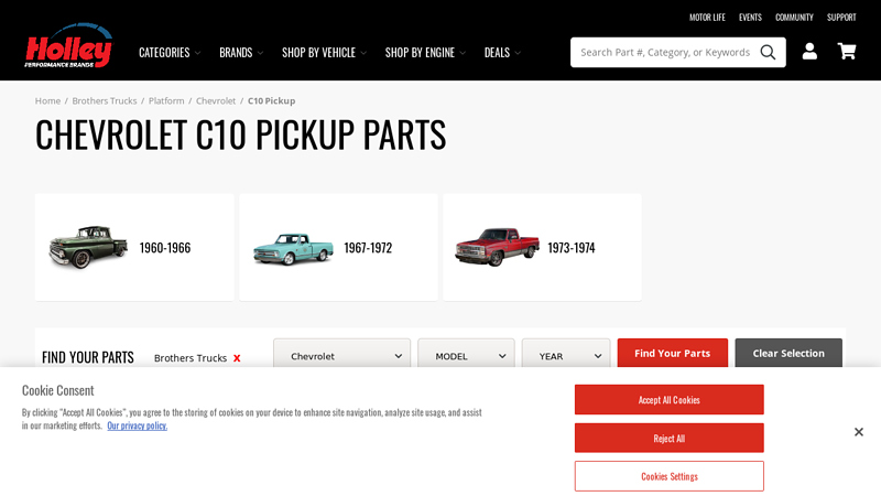 Chevrolet C10 Pickup Parts 71 chevy truck parts