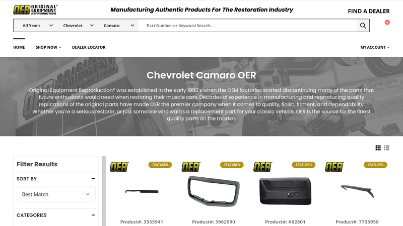 Chevrolet Camaro Parts 1970 camaro parts car