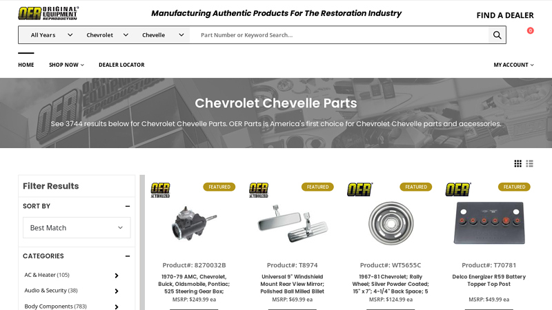 Chevrolet Chevelle Parts 1970 chevelle car parts