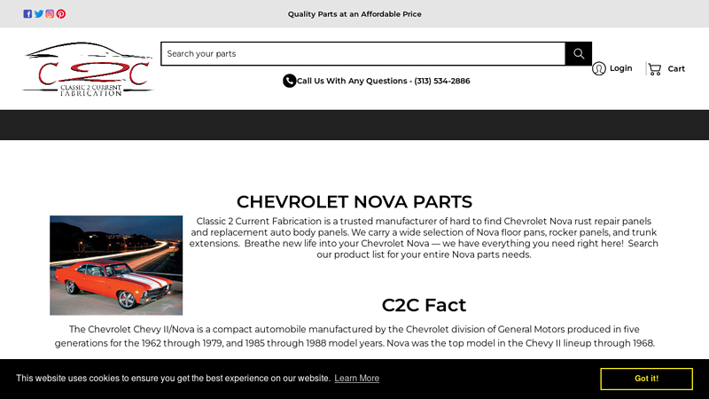 Chevrolet Nova Parts nova car parts