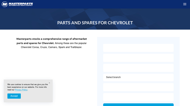 Chevrolet Parts and Spares chevy cruze car parts