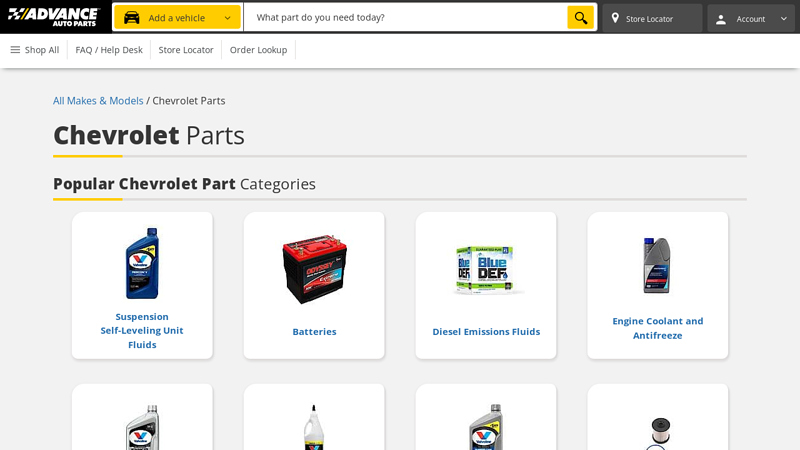 Chevrolet Parts Catalog chevy auto parts near me