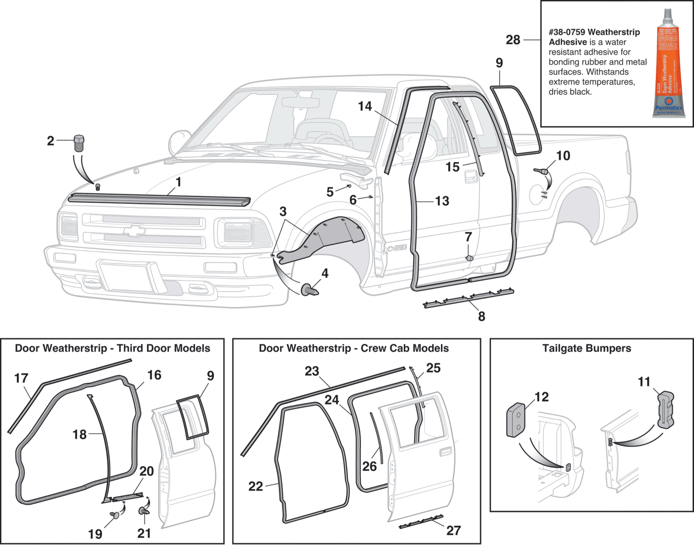 Chevy S10 Auto Parts guide