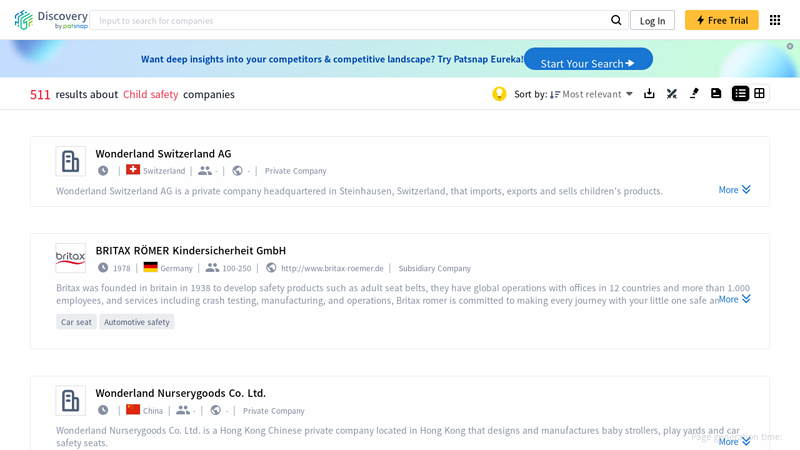 Child safety companies - Discovery britax car seat parts